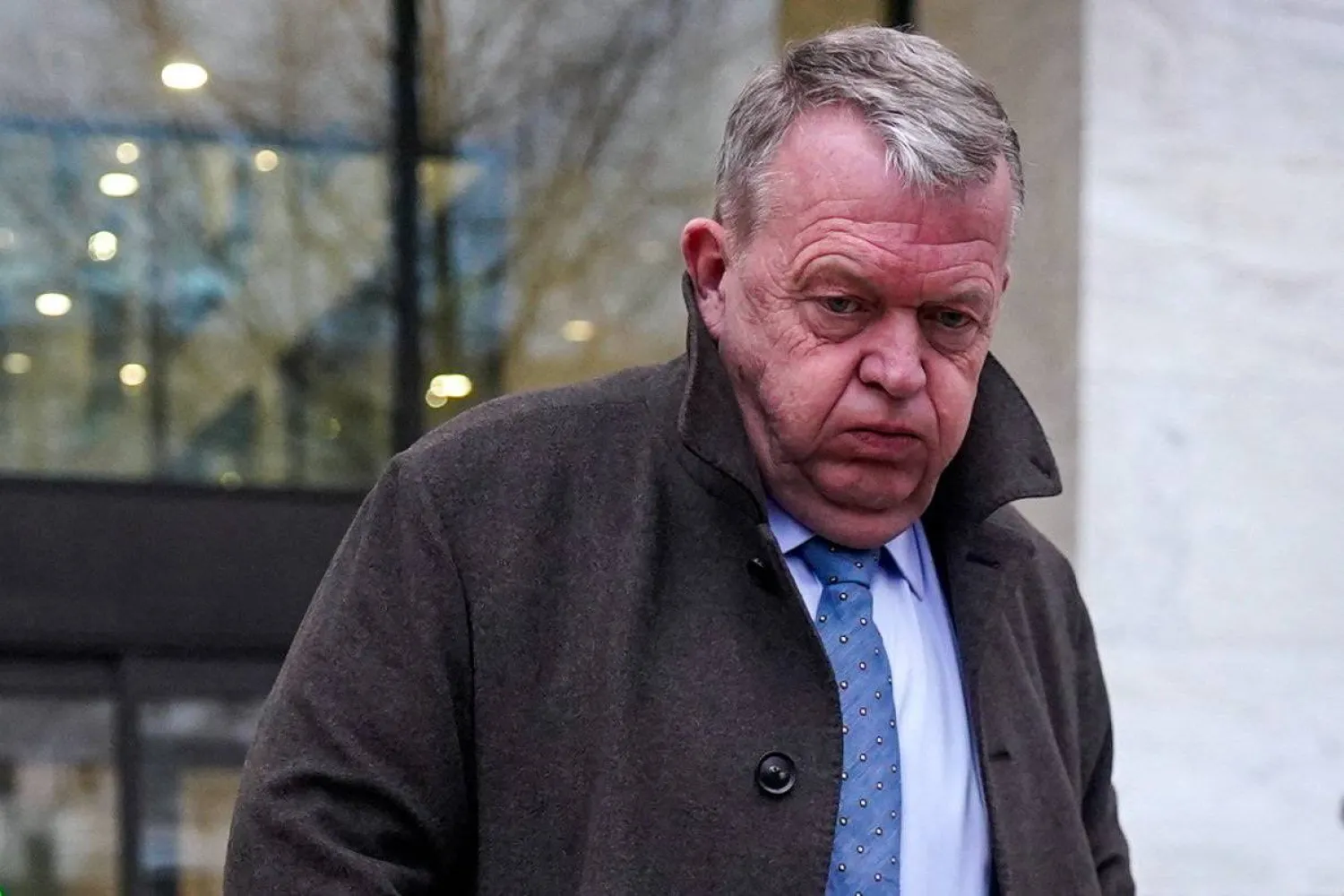 Denmark's Foreign Minister Lars Lokke Rasmussen reacts, following his and Greenland's Foreign Minister Vivian Motzfeldt meeting with US Senators Angus King (I-ME), Lisa Murkowski (R-AK), Ruben Gallego (D-AZ) and a press conference, in Washington DC, US, January 14, 2026. (Reuters) 