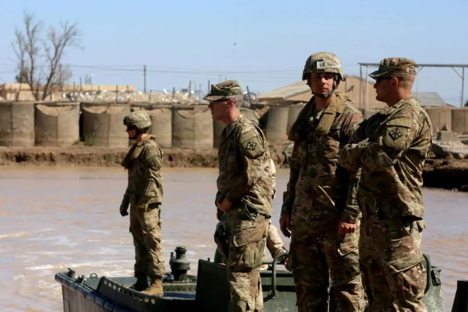  US forces at the Taji camp, north of Baghdad. (AFP file)