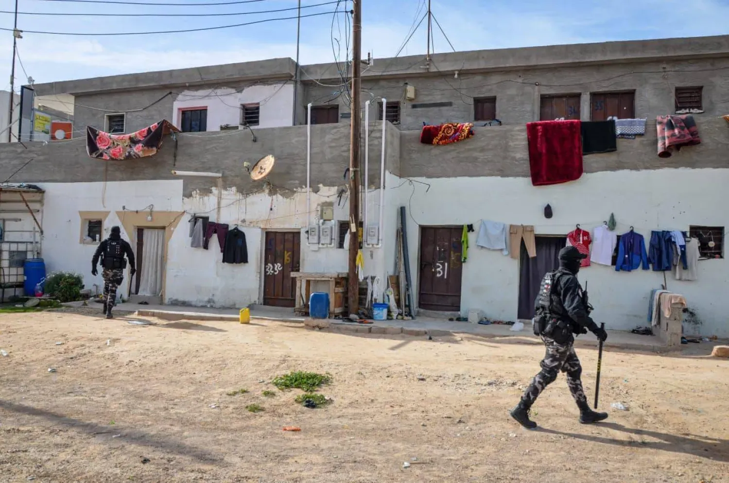 Misrata'da çok sayıda göçmen konutunun bulunduğu bir mahalle, Mart 2025 (Güvenlik Operasyonları Genel Müdürlüğü)