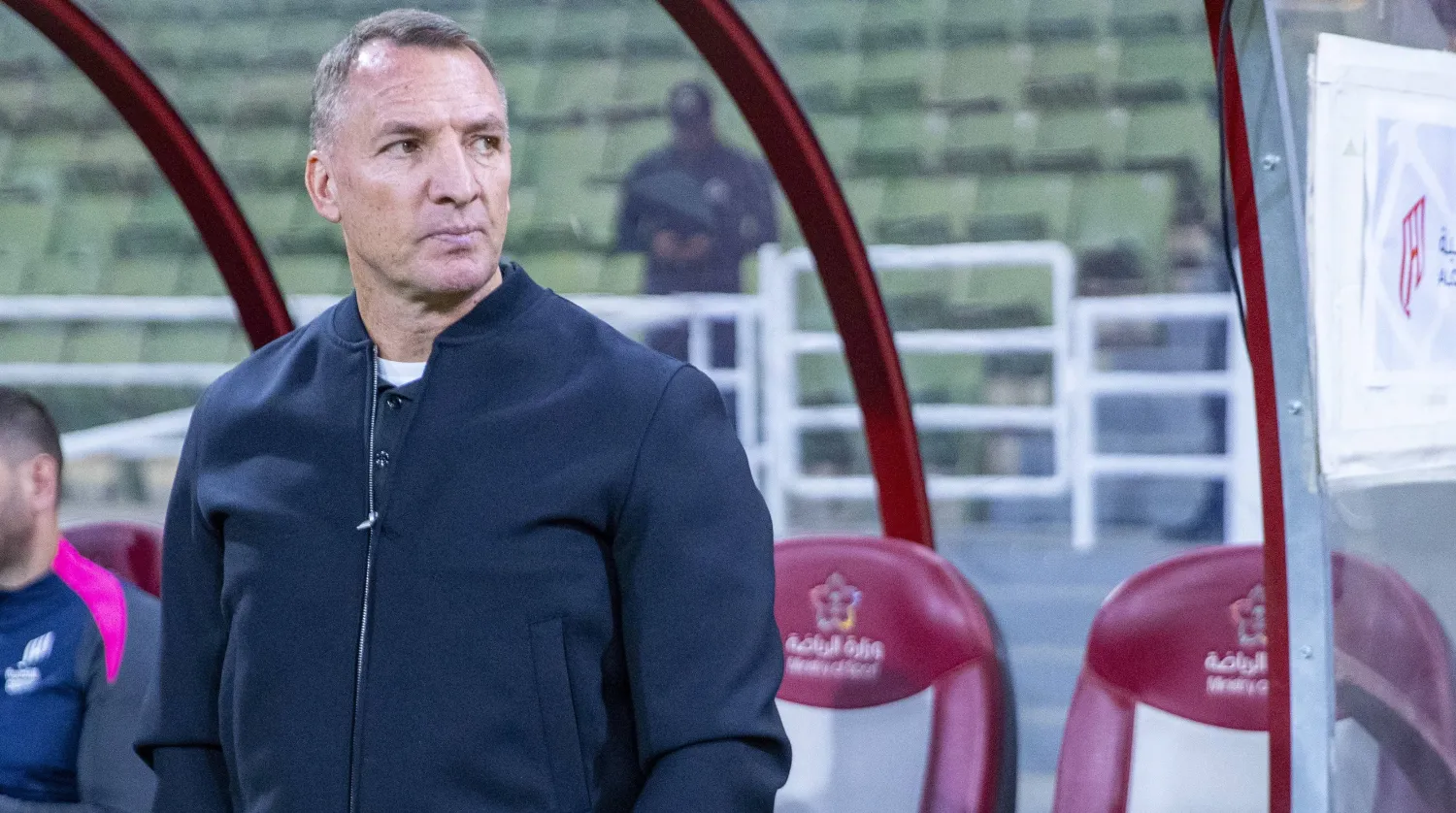 الآيرلندي بريندان رودجرز مدرب فريق القادسية (تصوير: سعد الدوسري) 