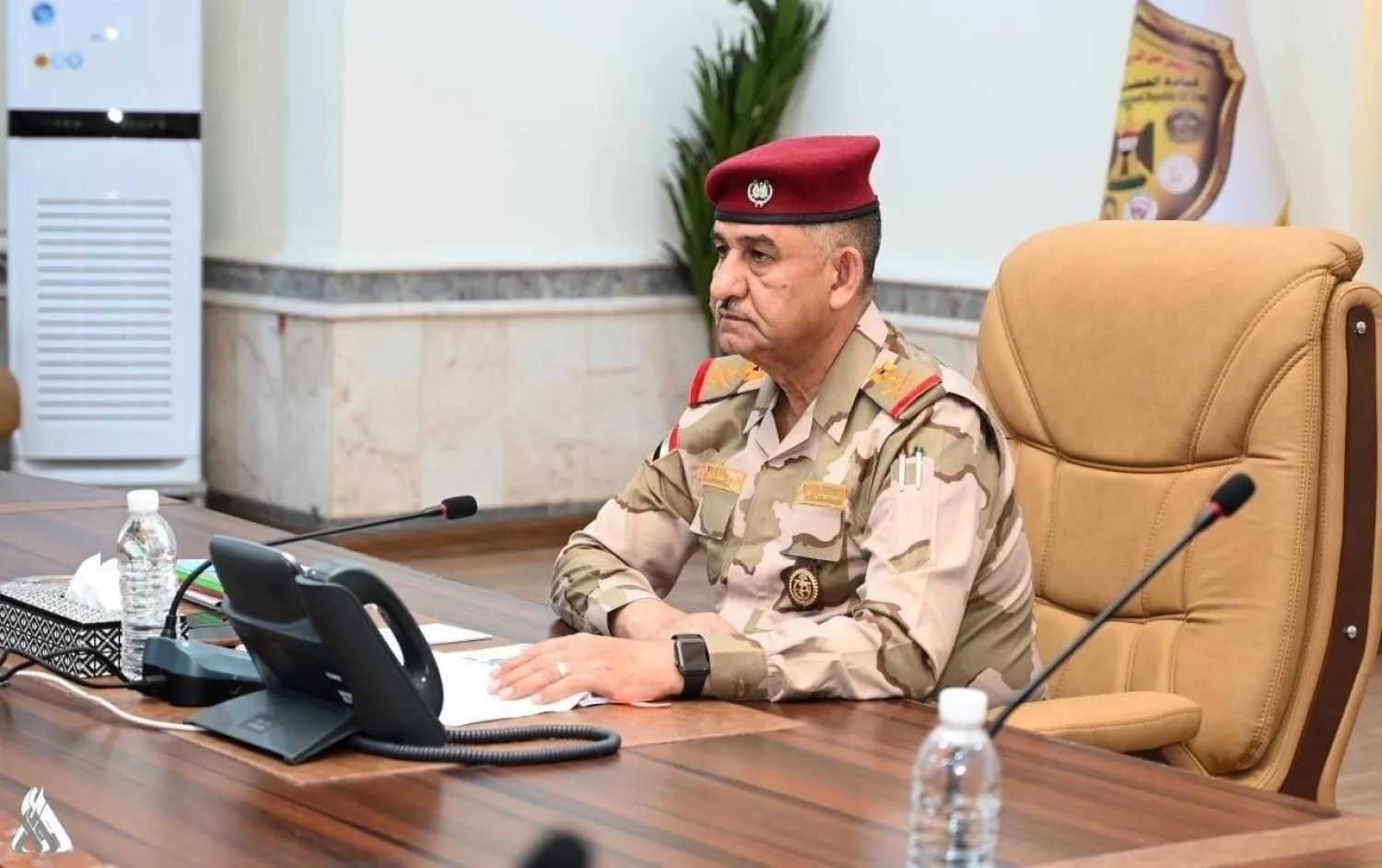 نائب قائد العمليات المشتركة الفريق أول الركن قيس المحمداوي (وكالة الأنباء العراقية)