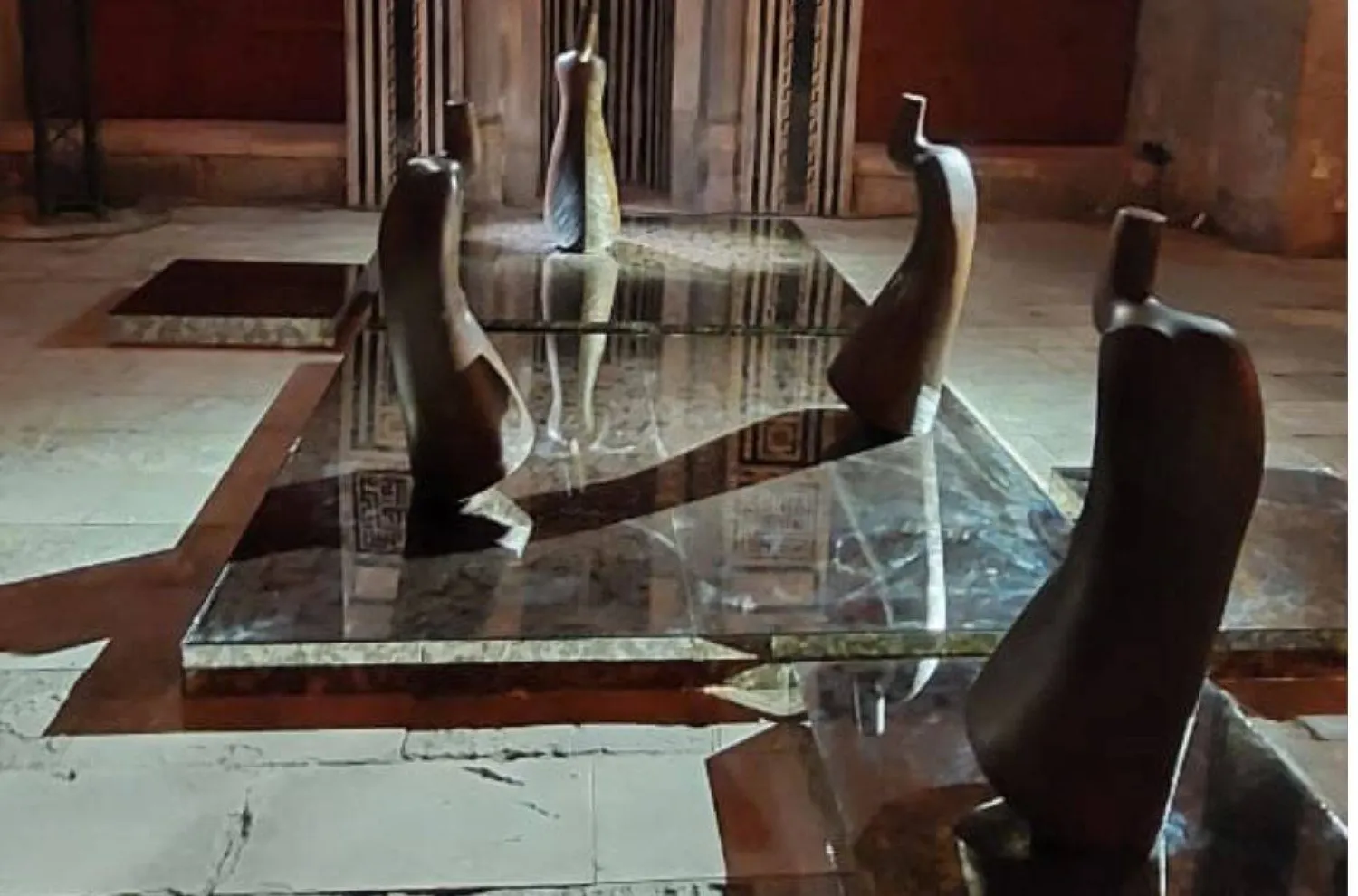 «دراويش المولوية» في معرض نحتي بالقاهرة التاريخية (وزارة الثقافة)