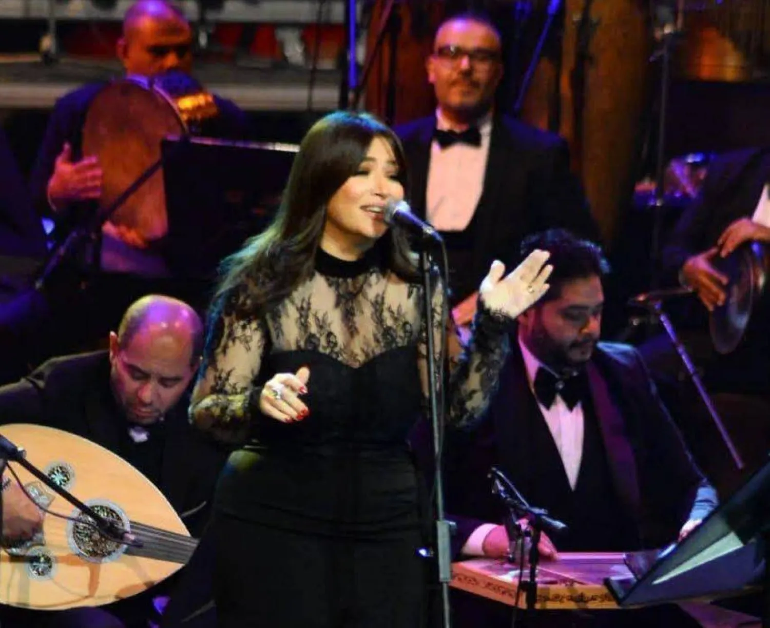 غادة رجب في ليلة الاحتفاء بالموجي (دار الأوبرا المصرية)