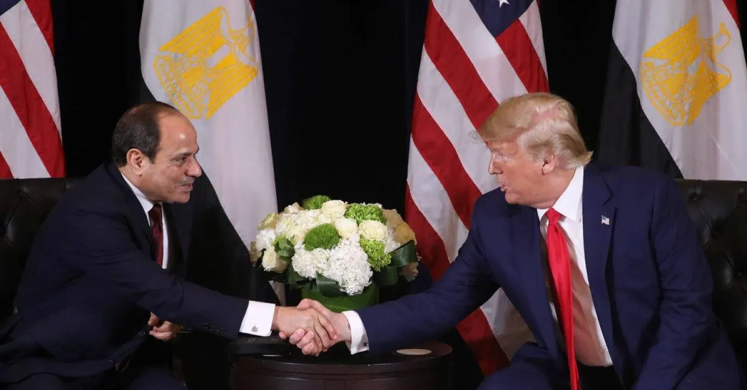الرئيسان الأميركي دونالد ترمب والمصري عبد الفتاح السيسي (رويترز)