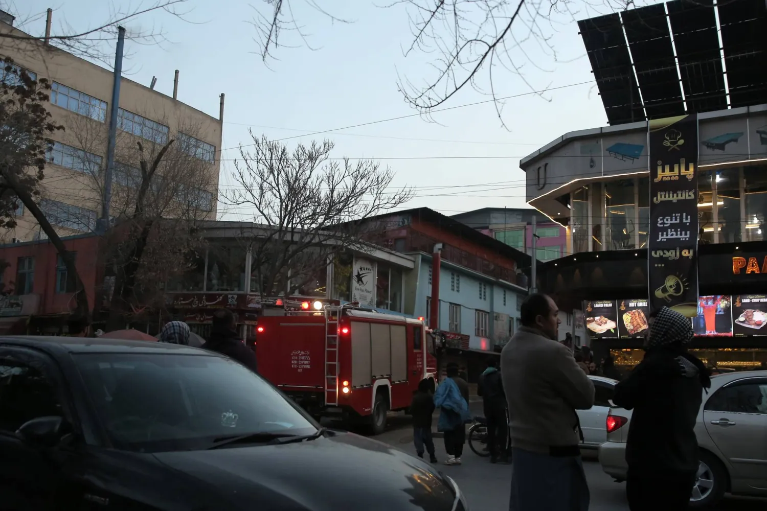 المطعم الصيني الذي وقع فيه الانفجار بكابل (إ.ب.أ)