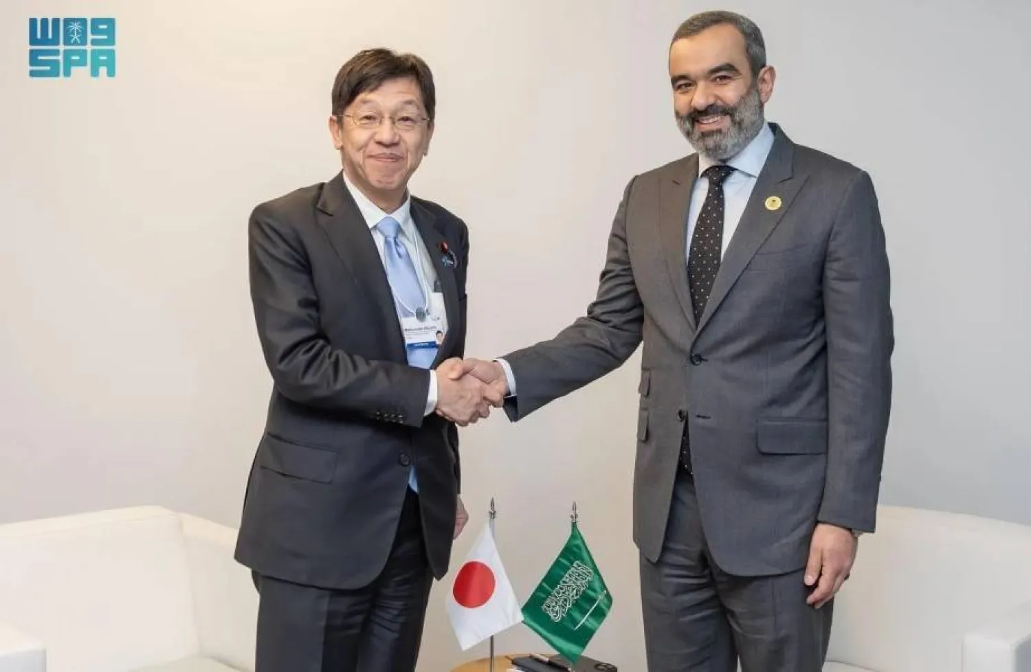 The Saudi Minister of Communications and Information Technology met with Japan's Minister for Digital Transformation in Davos. SPA