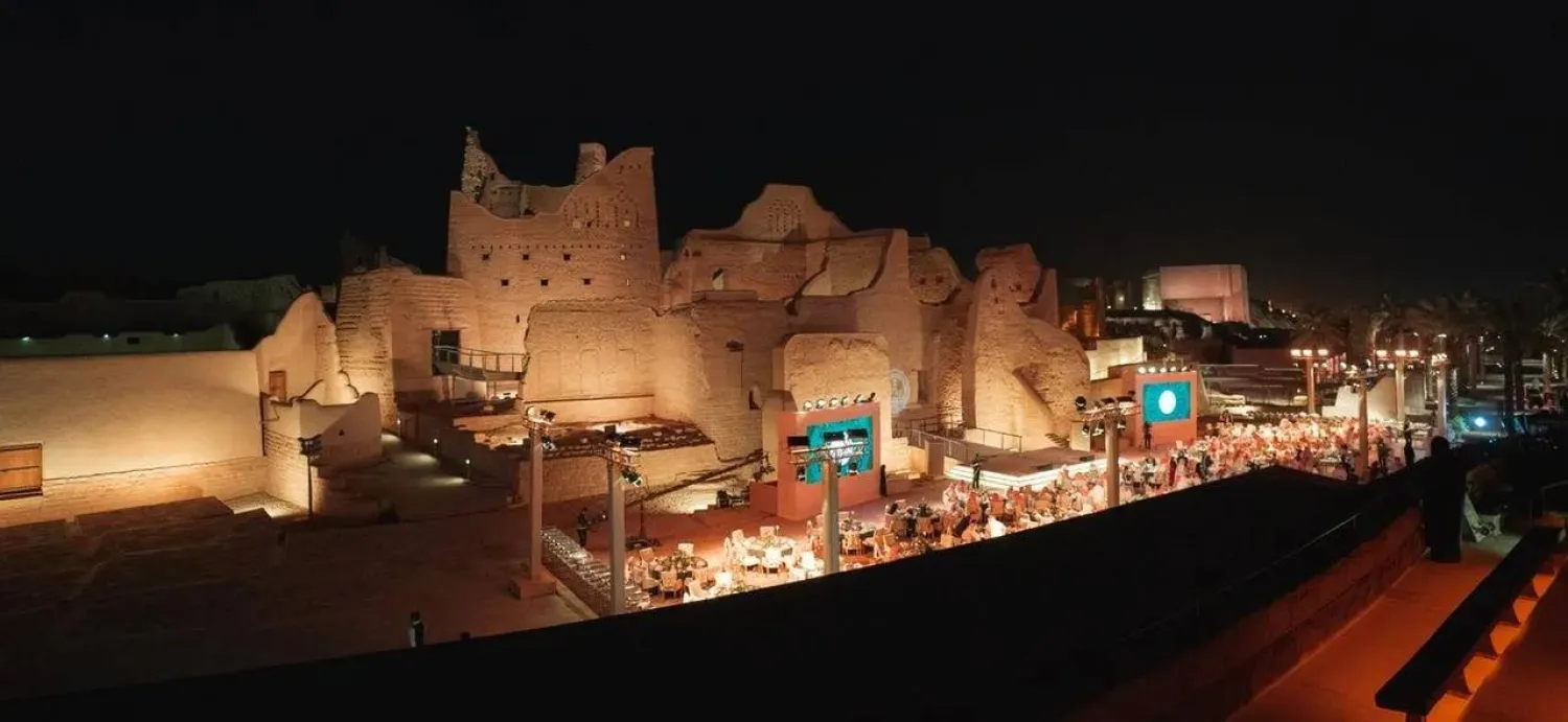 أحد مواقع منطقة الدرعية التاريخية في السعودية (هيئة تطوير الدرعية)