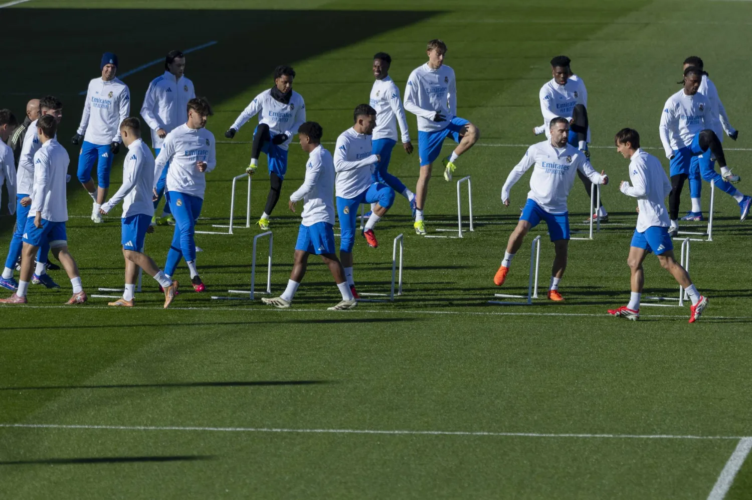 من حصص ريال مدريد التدريبية الأخيرة (إ.ب.أ)