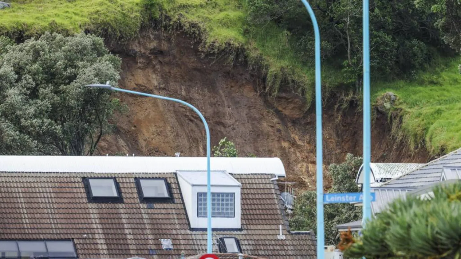 Rescuers are searching for survivors from a landslide at a camping ground in New Zealand. DJ MILLS / AFP
