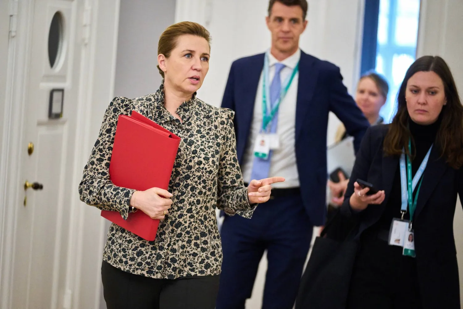 رئيسة الوزراء الدنماركية ميتي فريديريكسن (رويترز)