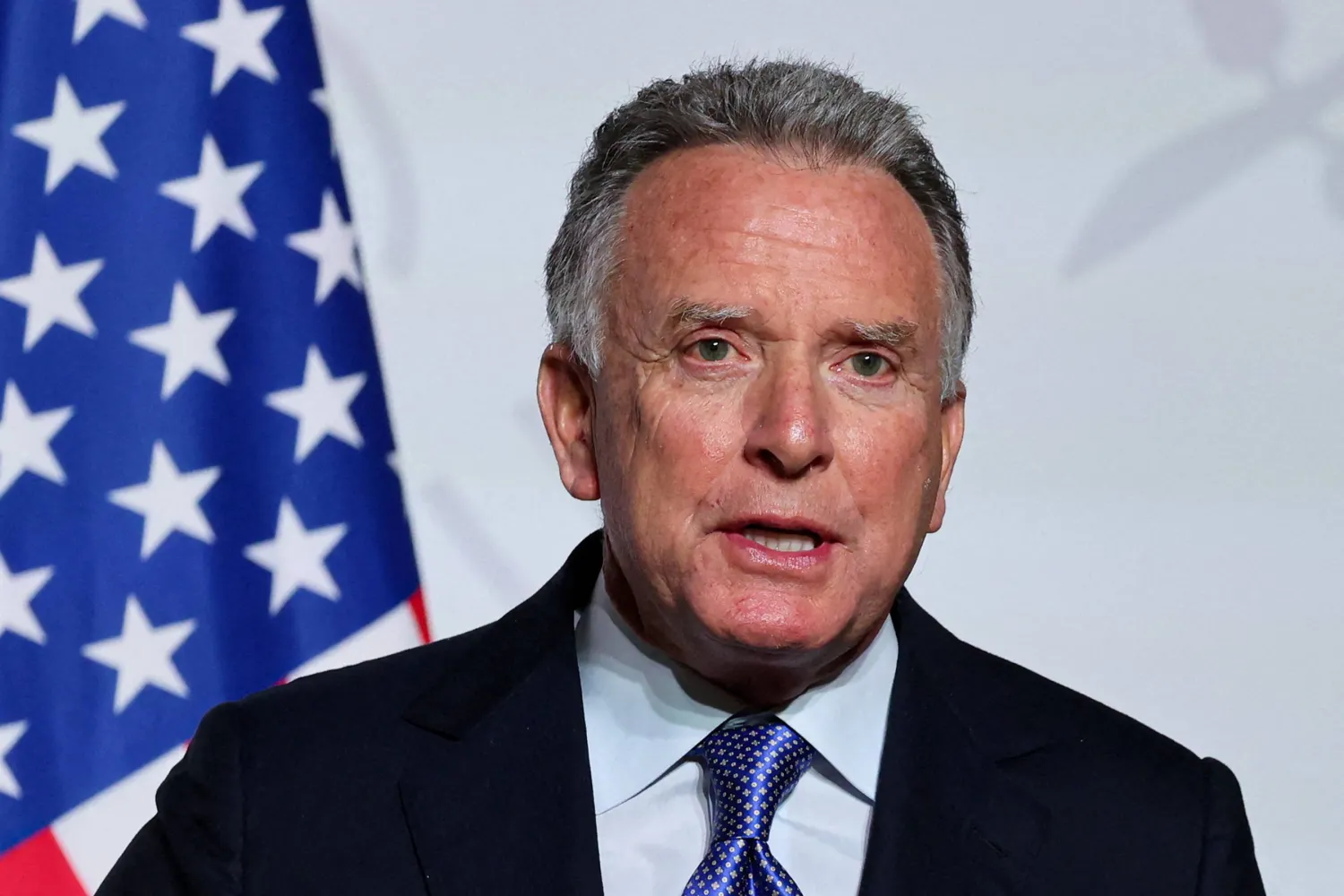 FILE PHOTO: US Special Envoy Steve Witkoff delivers a press conference upon the signing of the declaration on deploying post-ceasefire force in Ukraine, during the so-called 'Coalition of the Willing' summit, at the Elysee Palace in Paris, France, January 6, 2026. Ludovic Marin/Pool via REUTERS/File Photo