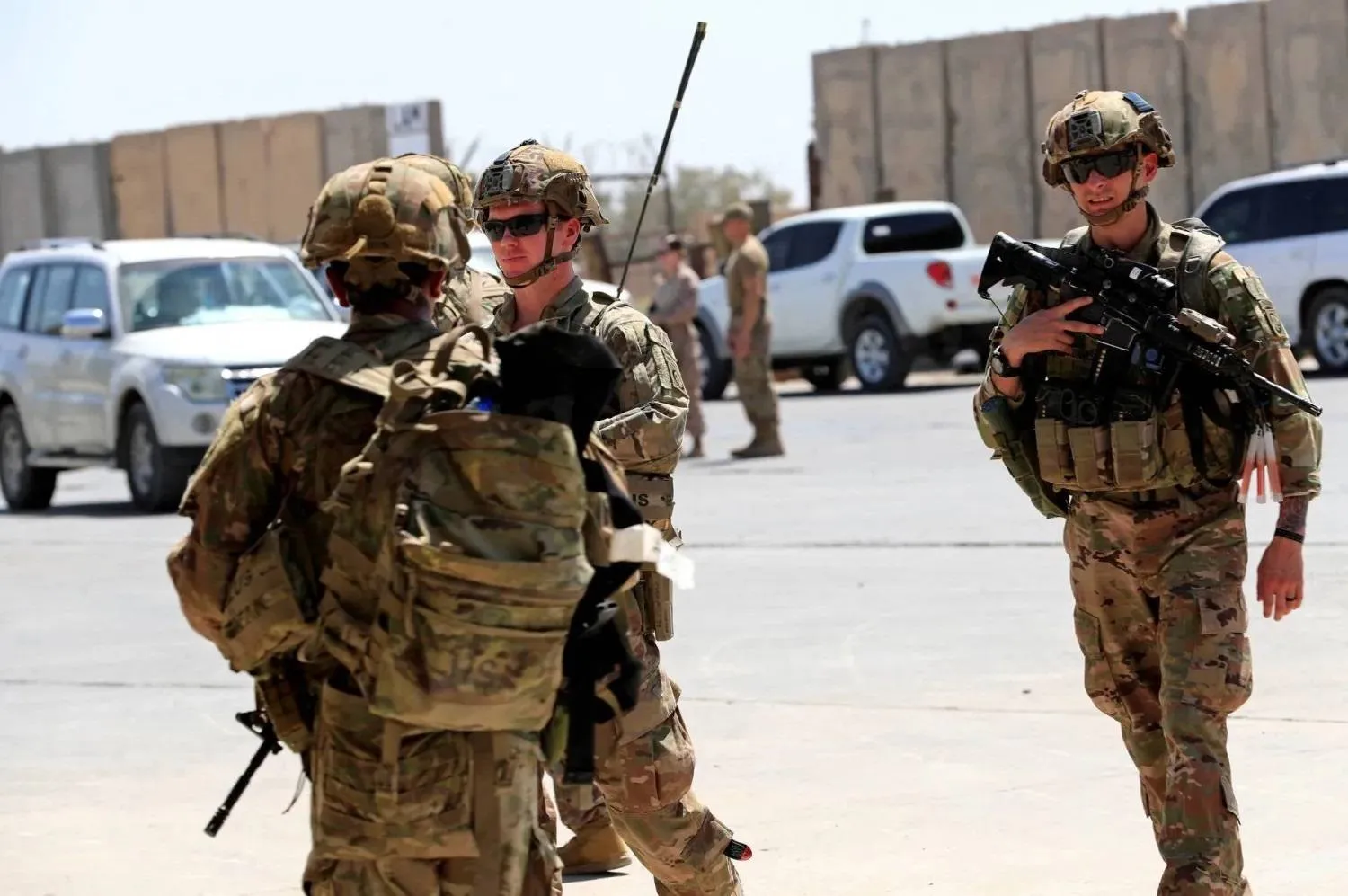  US soldiers at a military base north of Baghdad (Reuters – archive photo) 