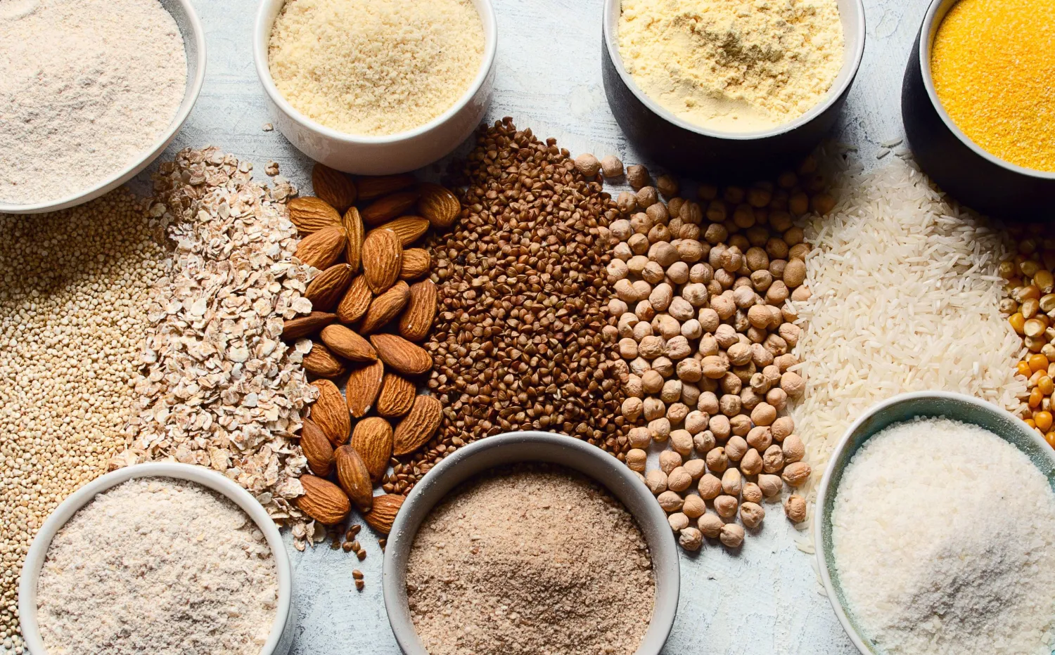 انواع من الطحين الخالي من الغلوتين