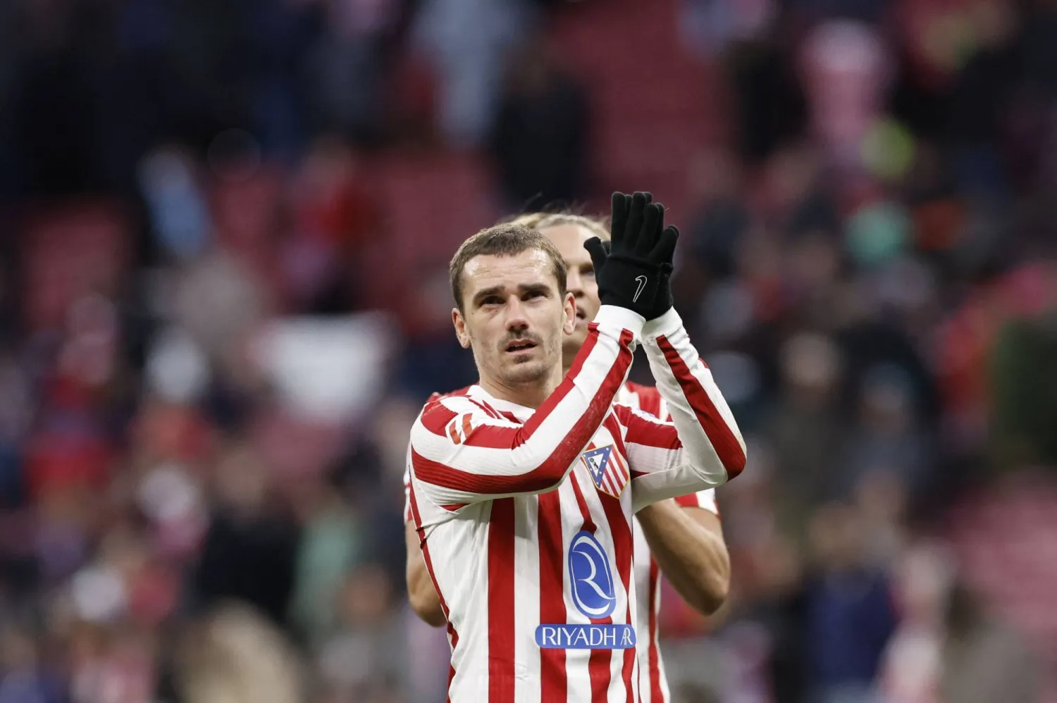 الفرنسي أنطوان غريزمان لاعب أتلتيكو مدريد (أ.ف.ب)