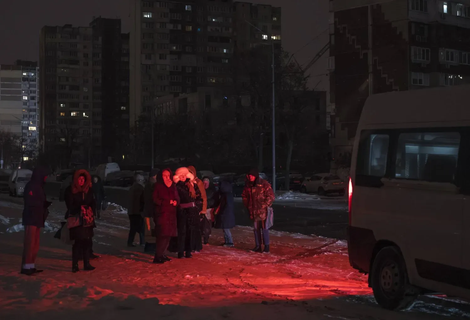 Ukrayna'nın başkenti Kiev, benzeri görülmemiş bir enerji krizi yaşıyor (EPA)