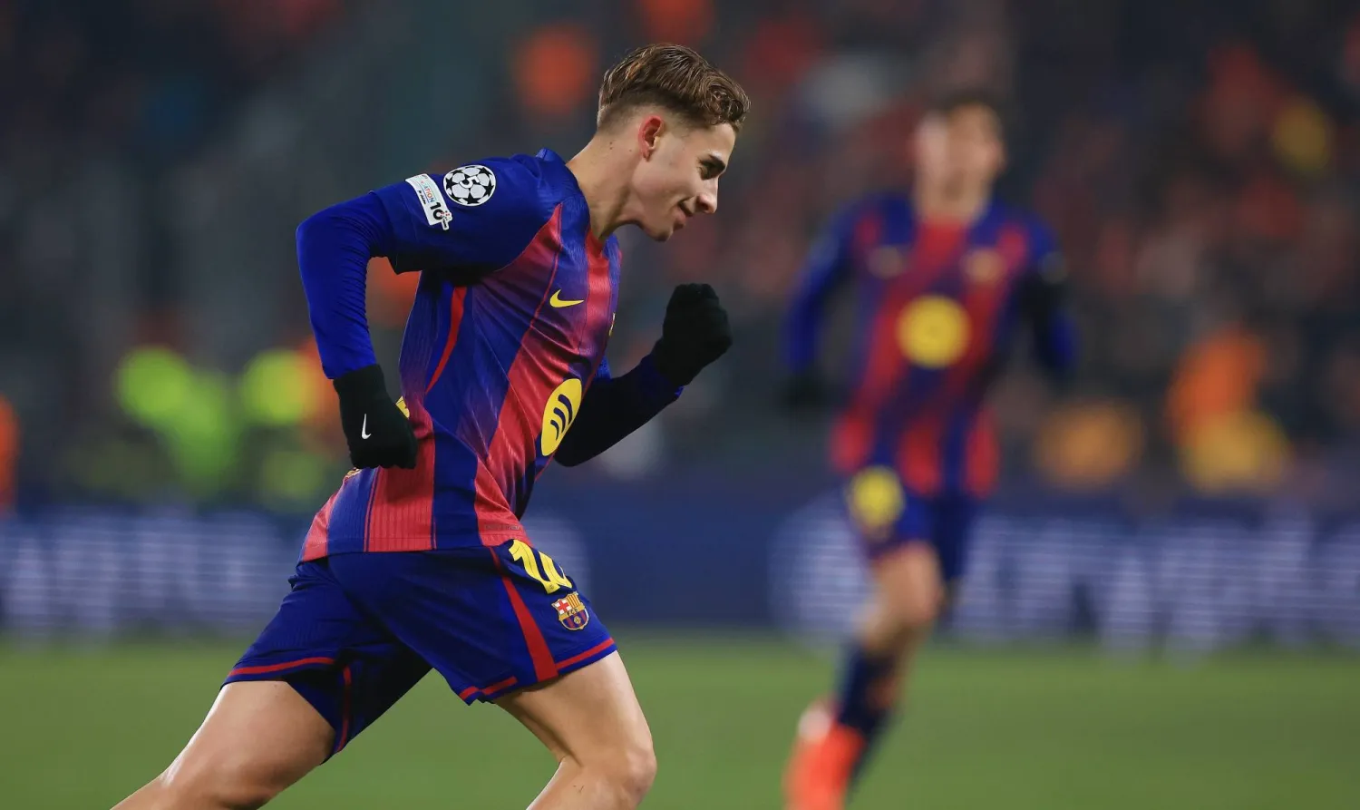 فيرمين لوبيز نجم برشلونة (إ.ب.أ)