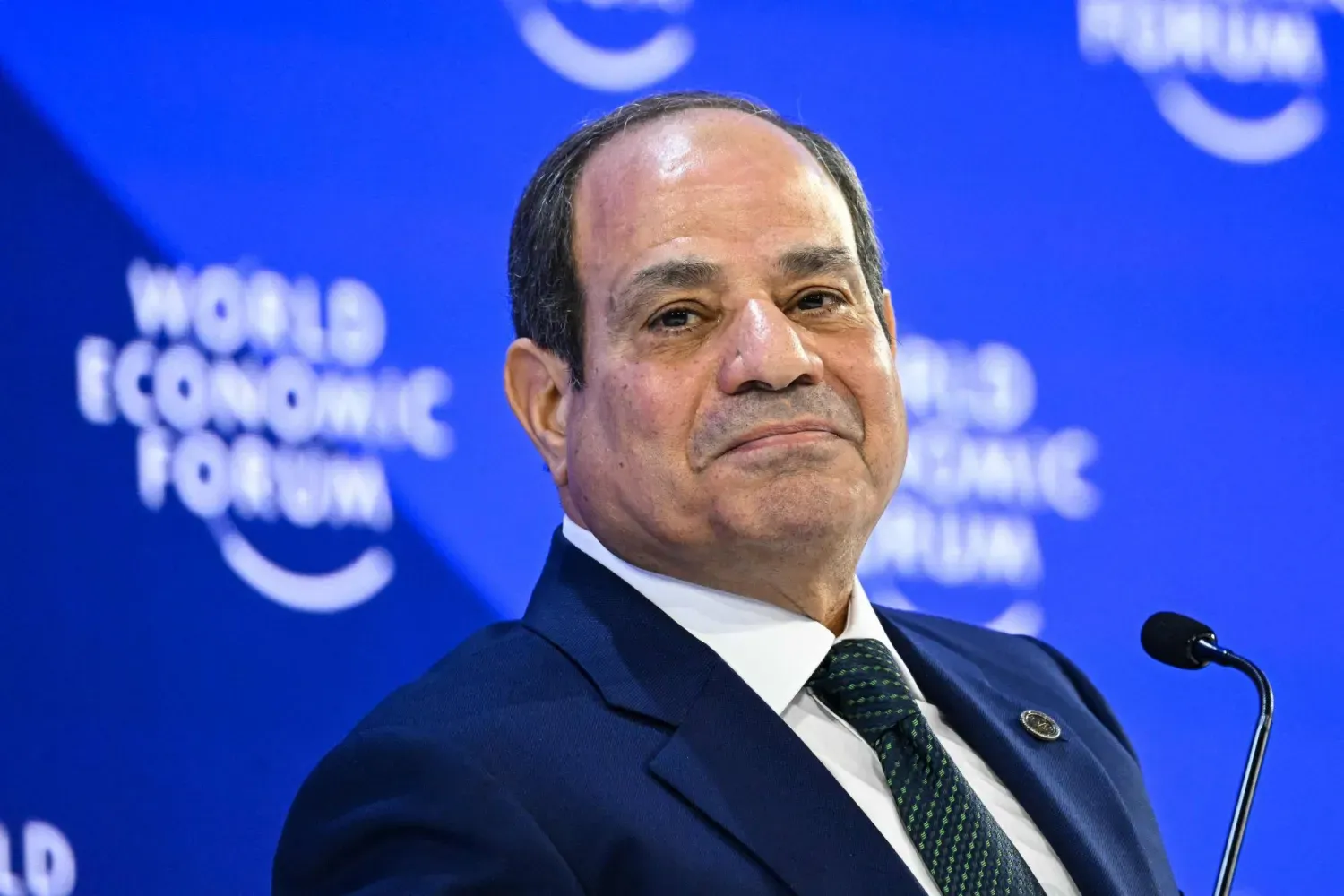 Mısır Cumhurbaşkanı Abdülfettah el-Sisi, Davos'taki Dünya Ekonomik Forumu'nun yıllık toplantısında (Arşiv- AFP)