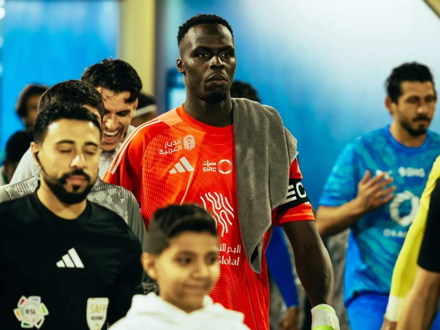 ميندي عبّر عن سعادته بعد الاستقبال الأهلاوي الحافل (موقع النادي)