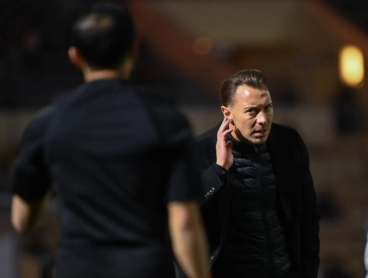 يايسله خلال مباراة الأهلي أمام نيوم (تصوير: علي خمج)