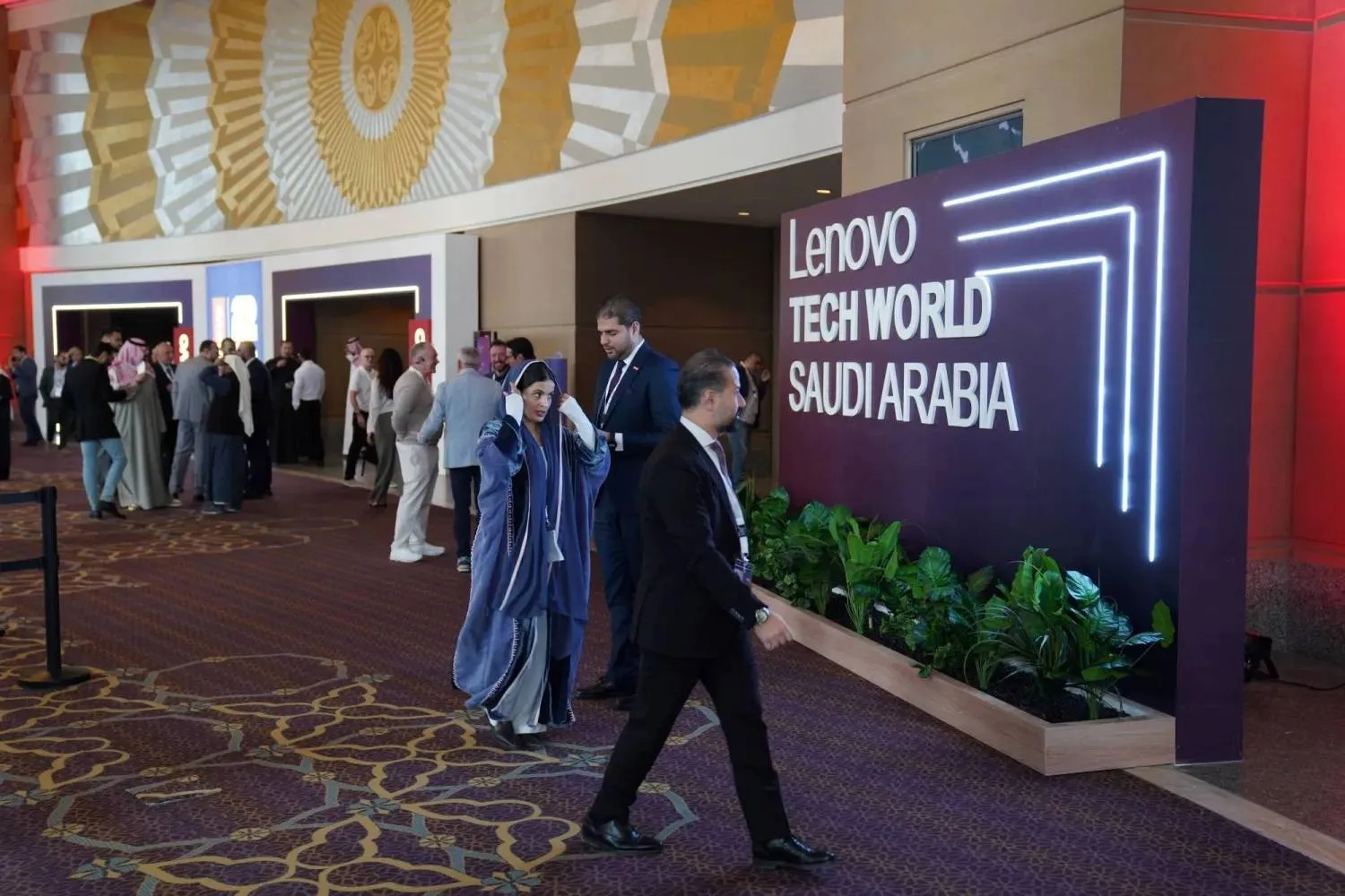 A view of a Lenovo event in Saudi Arabia. (Lenovo) 