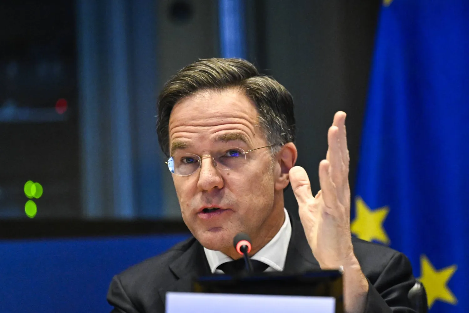 26 January 2026, Belgium, Brussels: NATO Secretary General Mark Rutte takes part in an exchange of views with Members of the European Parliament in Brussels, during a joint meeting of the Committee on Security and Defense (SEDE) and the Committee on Foreign Affairs (AFET). (Laurie Dieffembacq/NATO /dpa) 