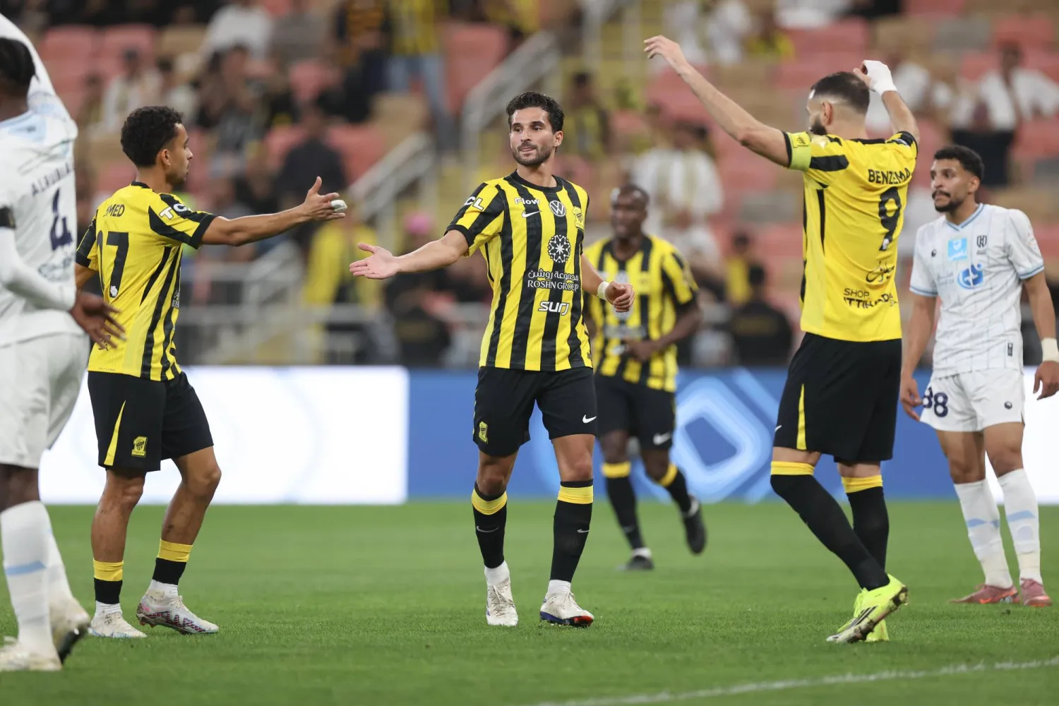 استعاد الاتحاد نغمة انتصاراته بعد التعثرات الأخيرة (تصوير: عدنان مهدلي) 