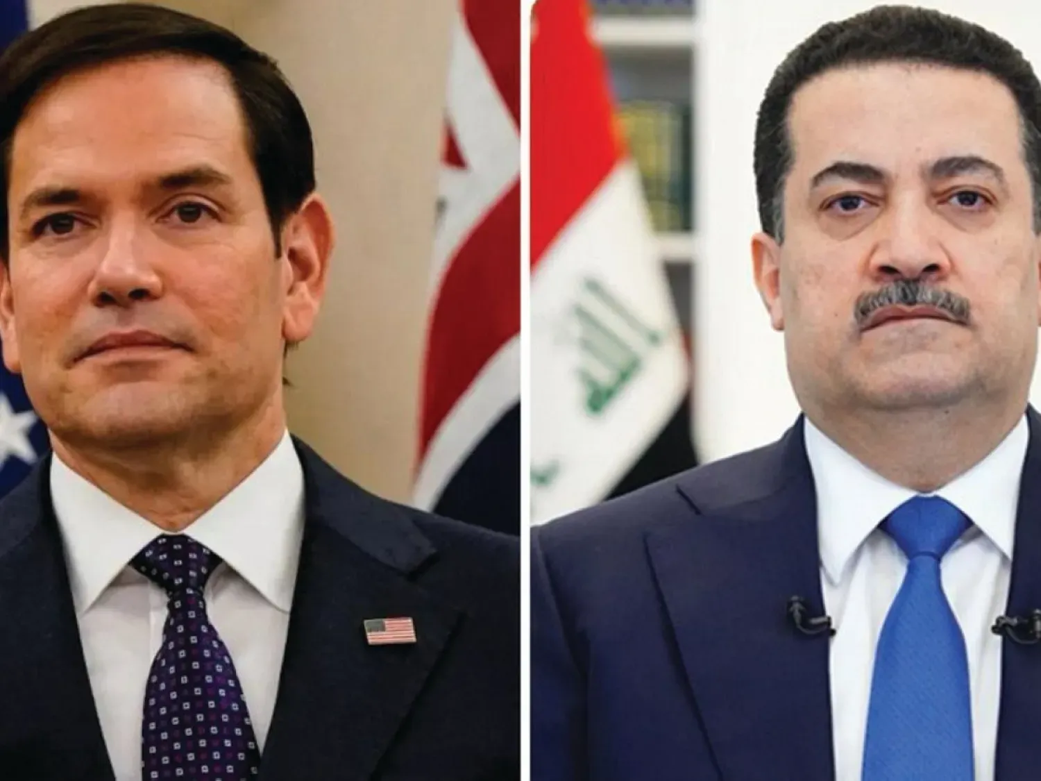 ABD Dışişleri Bakanı ve Irak Başbakanı (Irak Başbakanlığı Basın Ofisi)