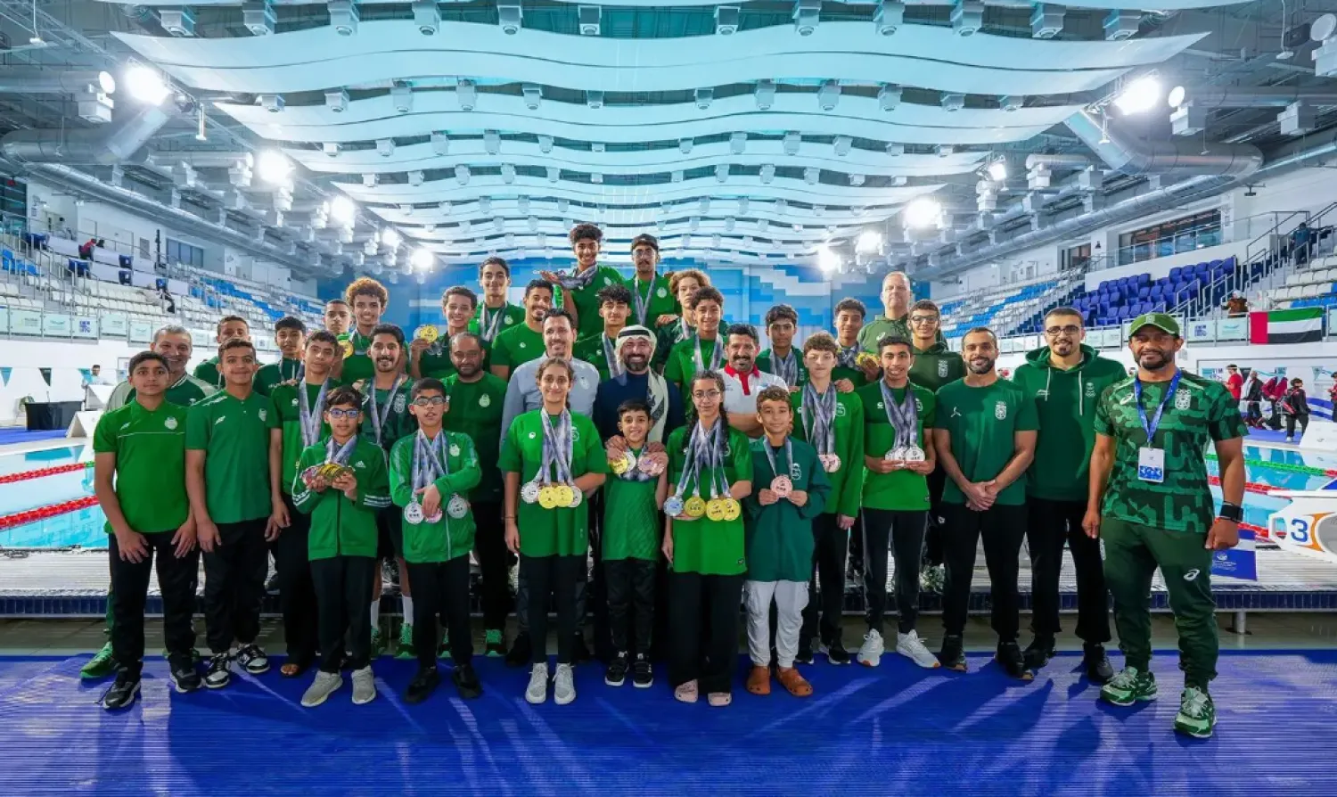 
The Saudi team at the GCC championship won 26 gold - SPA