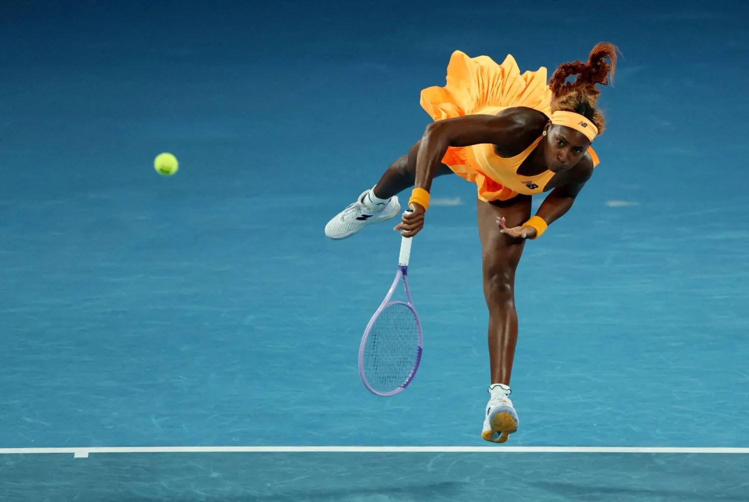 كوكو غوف كانت منزعجة من أدائها (رويترز)