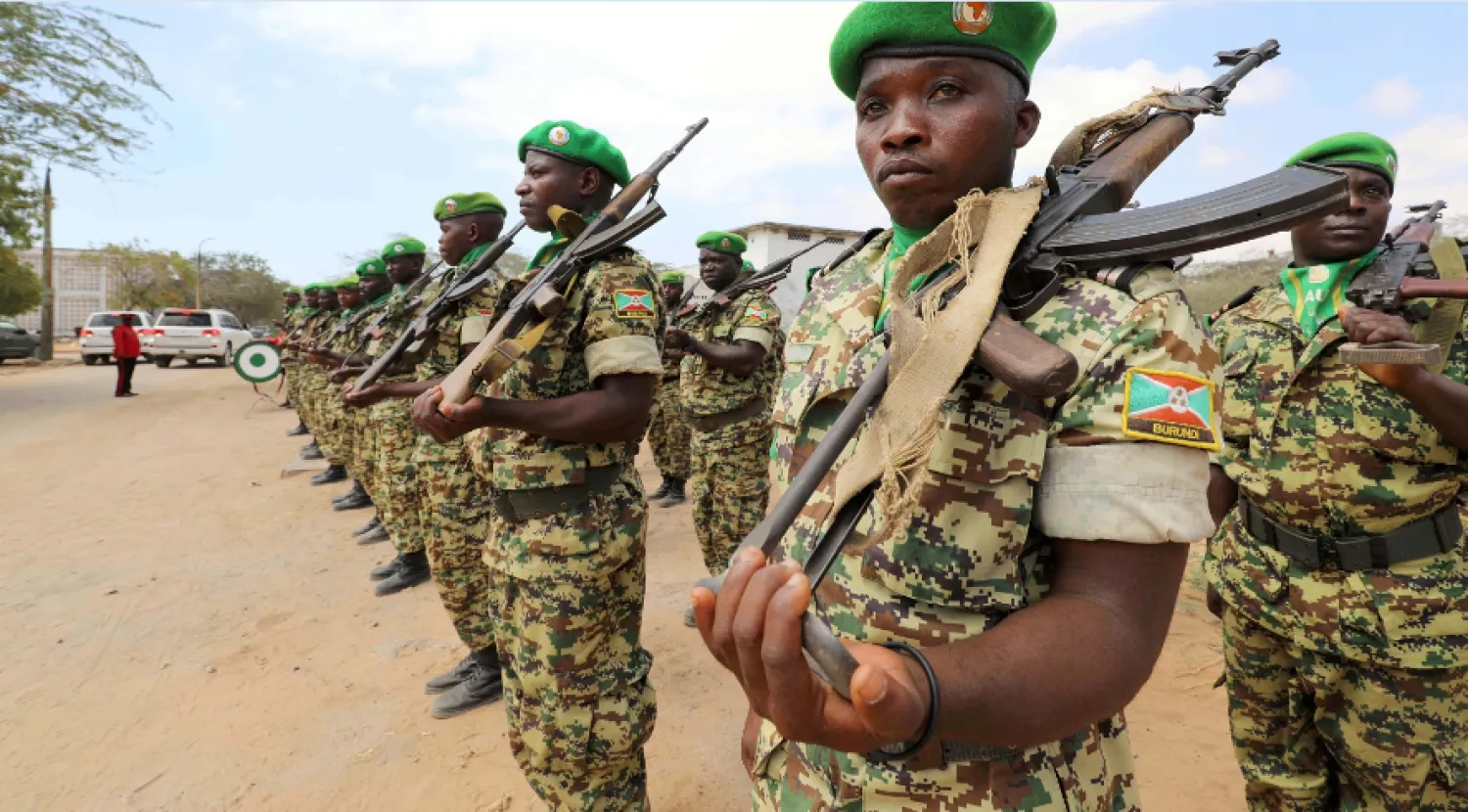 جنود من قوات حفظ السلام التابعة لبعثة الاتحاد الأفريقي في الصومال (رويترز)