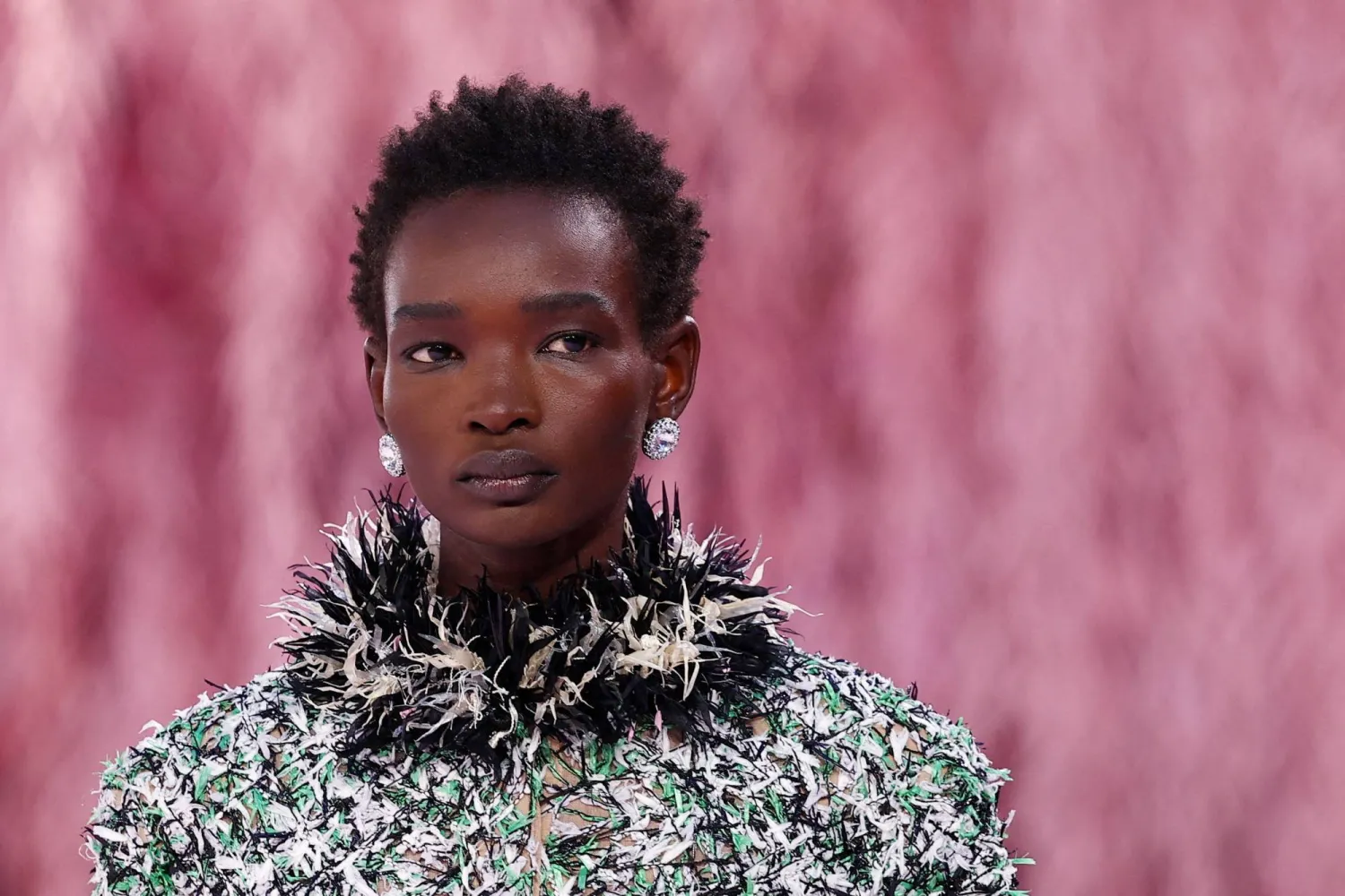 A model presents a creation by designer Matthieu Blazy appears as part of his Haute Couture Spring/Summer 2026 collection show for fashion house Chanel in Paris, France, January 27, 2026. (Reuters)
