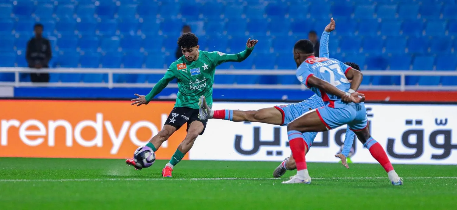 من المواجهة التي جمعت النجمة والرياض في بريدة (نادي النجمة)