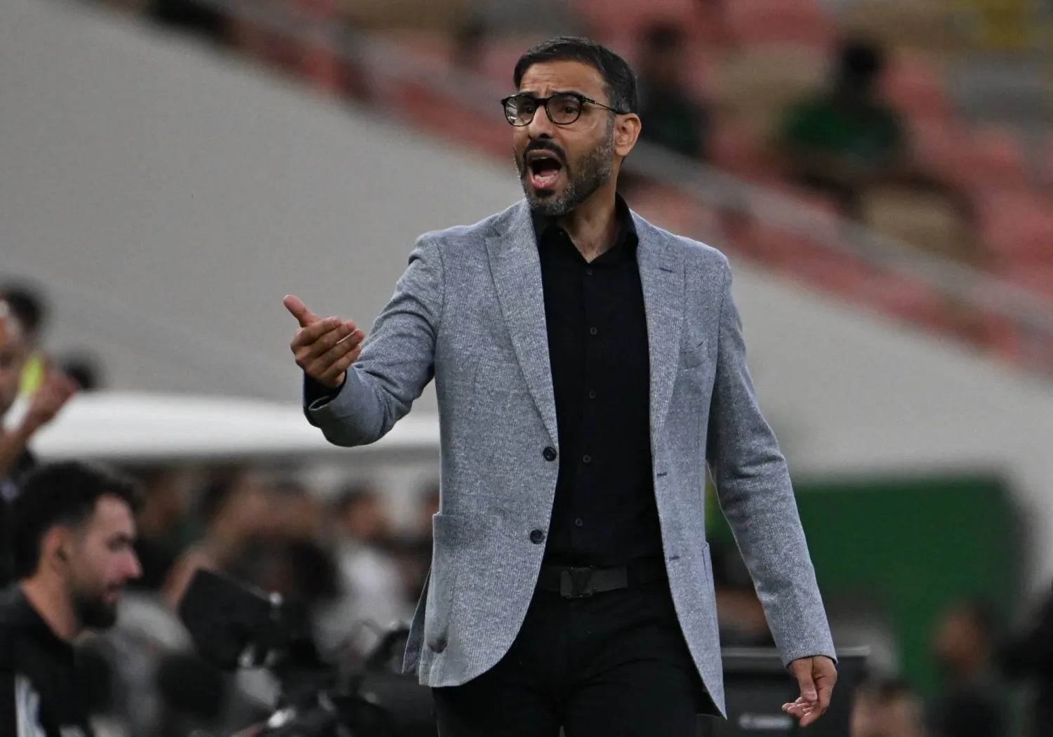 الشهري خلال مباراة فريقه أمام الأهلي (تصوير: علي خمج)