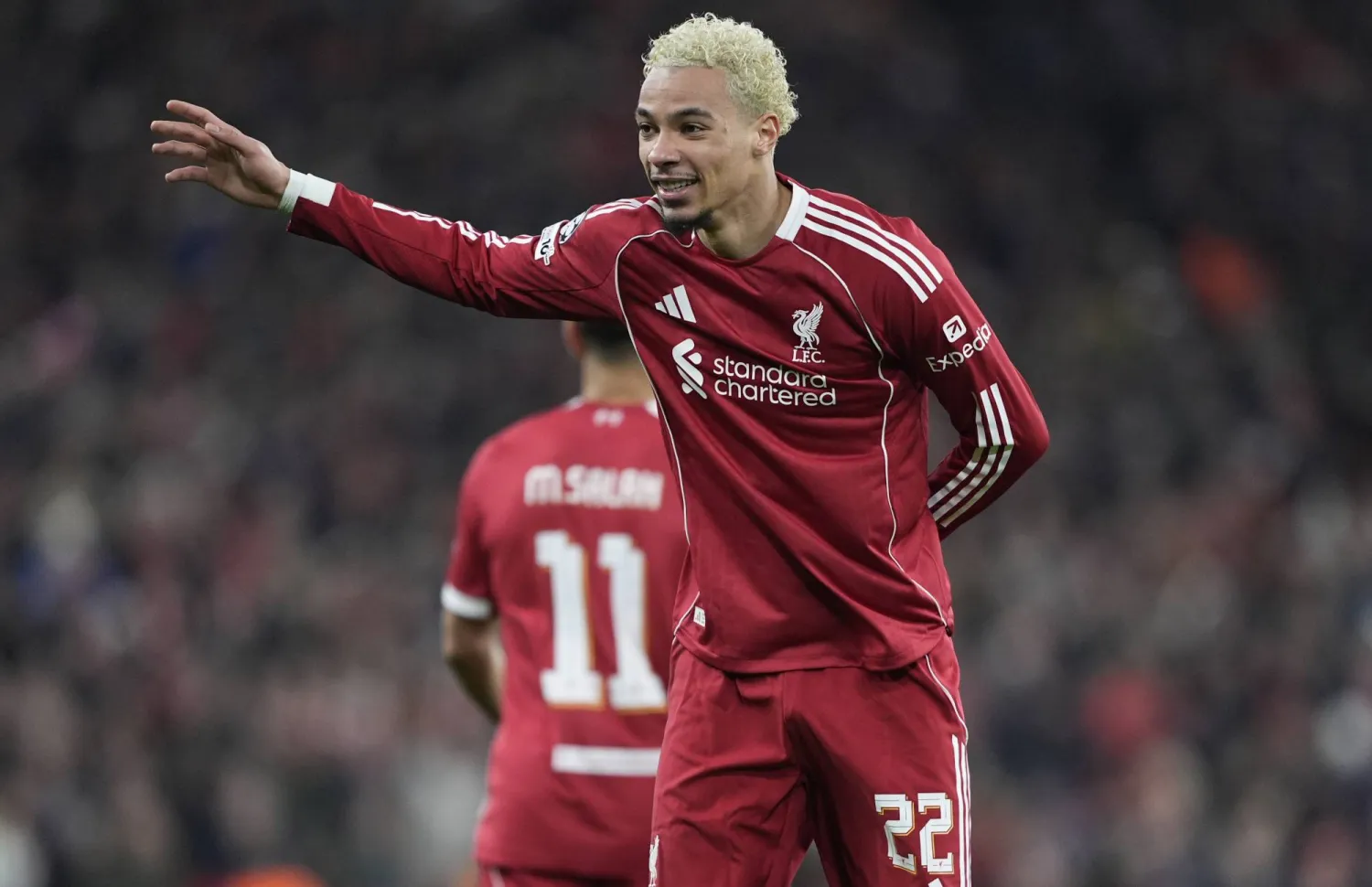 هوغو إيكيتيكي لاعب فريق ليفربول (د.ب.أ)