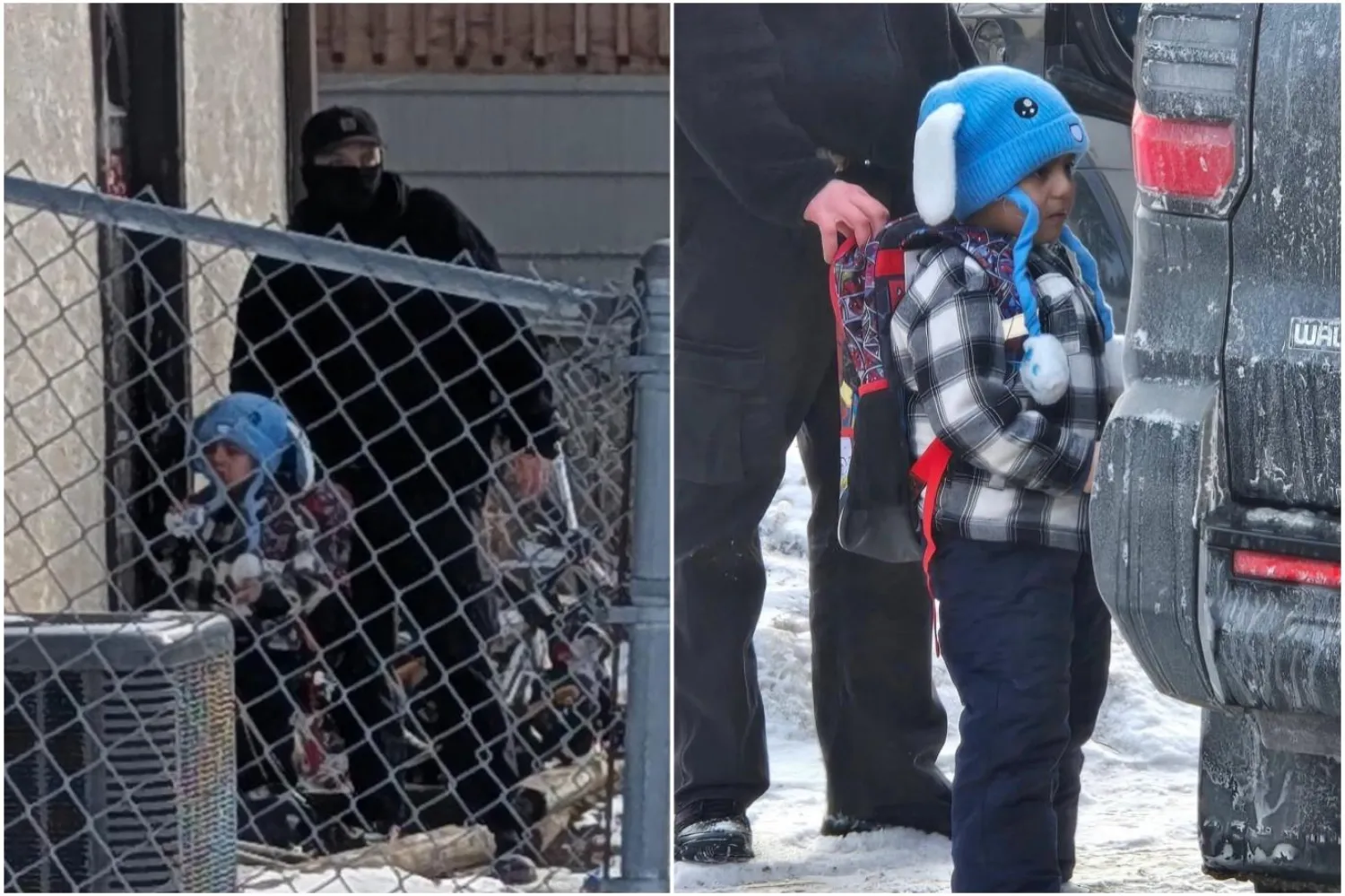 Çocuk ve babası, Teksas'ta göçmenlerin gözaltında tutulduğu tesise gönderildi (Columbia Heights Devlet Okulları)