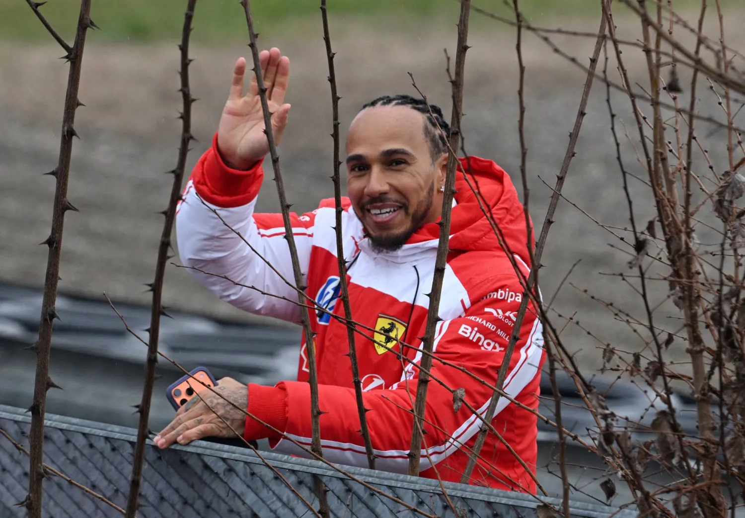 لويس هاميلتون سائق فيراري (رويترز)