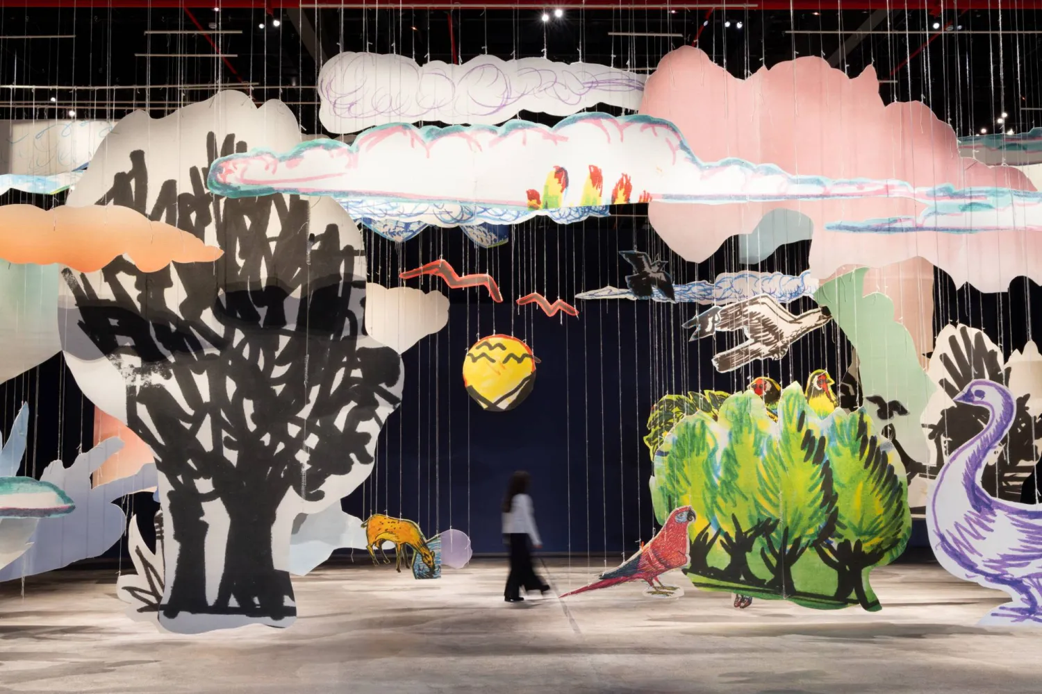 من الأعمال في البينالي (أليساندرو برازيل - مؤسسة بينالي الدرعية)