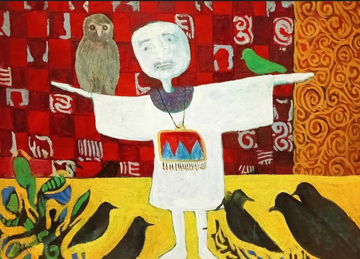 استلهام الفلكلور في تجربة تشكيلية إنسانية (الشرق الأوسط)