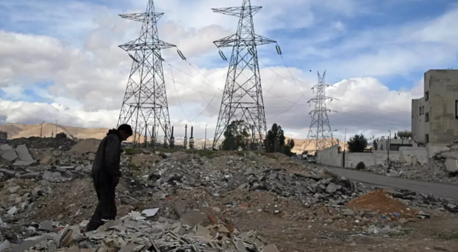 Syria's electricity infrastructure was hammered by years of civil war © LOUAI BESHARA / AFP
