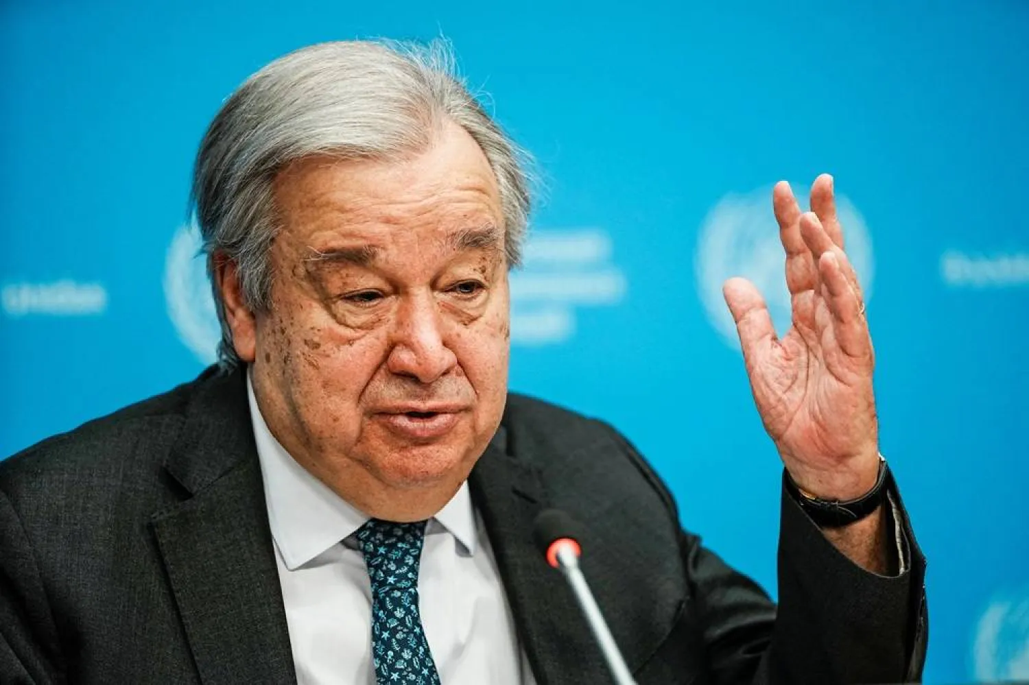  United Nations Secretary-General Antonio Guterres speaks during a press conference outlining his priorities for 2026 at UN headquarters in New York City, US, January 29, 2026. (Reuters)