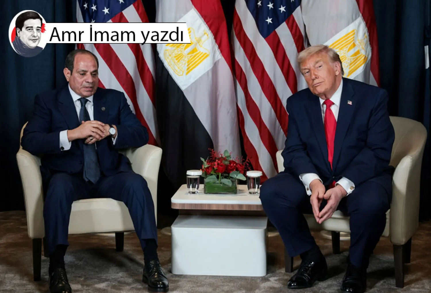 ABD Başkanı Donald Trump, Dünya Ekonomik Forumu sırasında Mısır Cumhurbaşkanı Abdulfettah es-Sisi ile görüştü (Reuters)