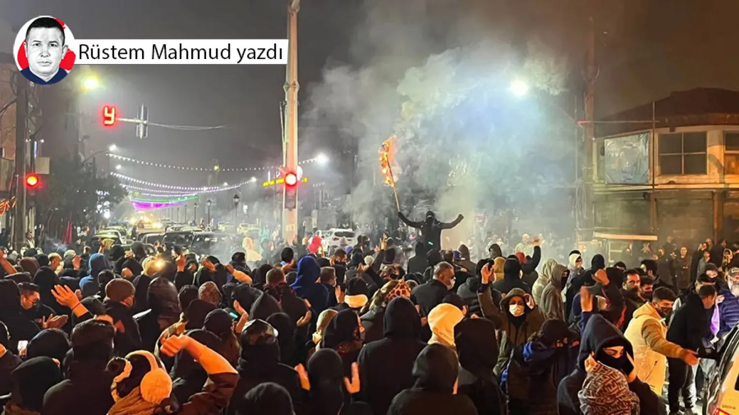 İran'ın kuzeyinde bulunan Anzali limanındaki protestocular (Telegram)