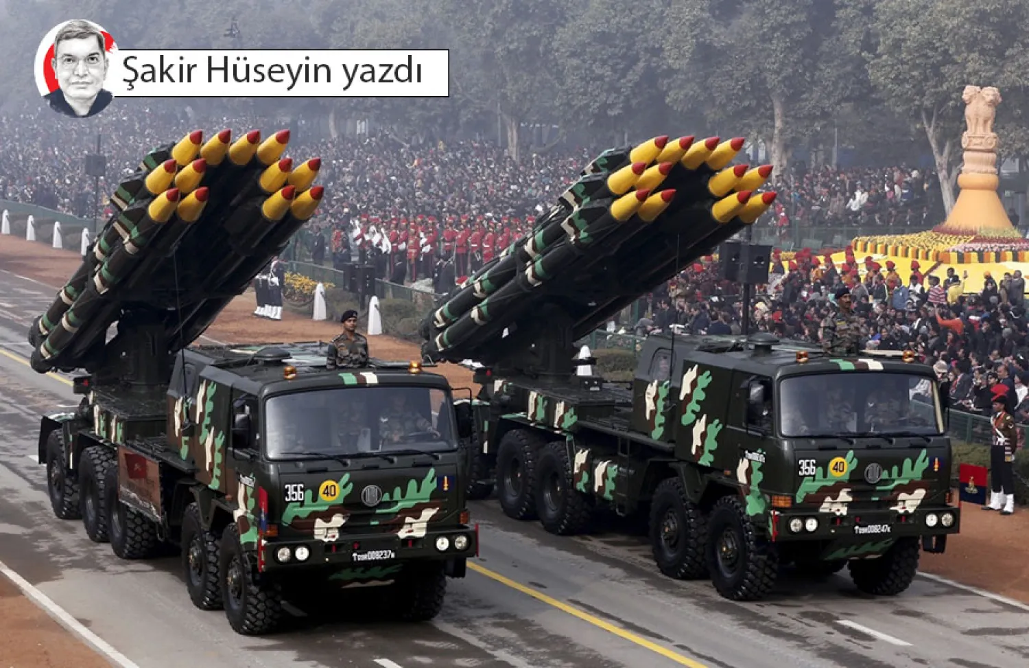 Hindistan'ın Bağımsızlık Günü'nde düzenlenen askeri geçit töreninden bir kare (Reuters)