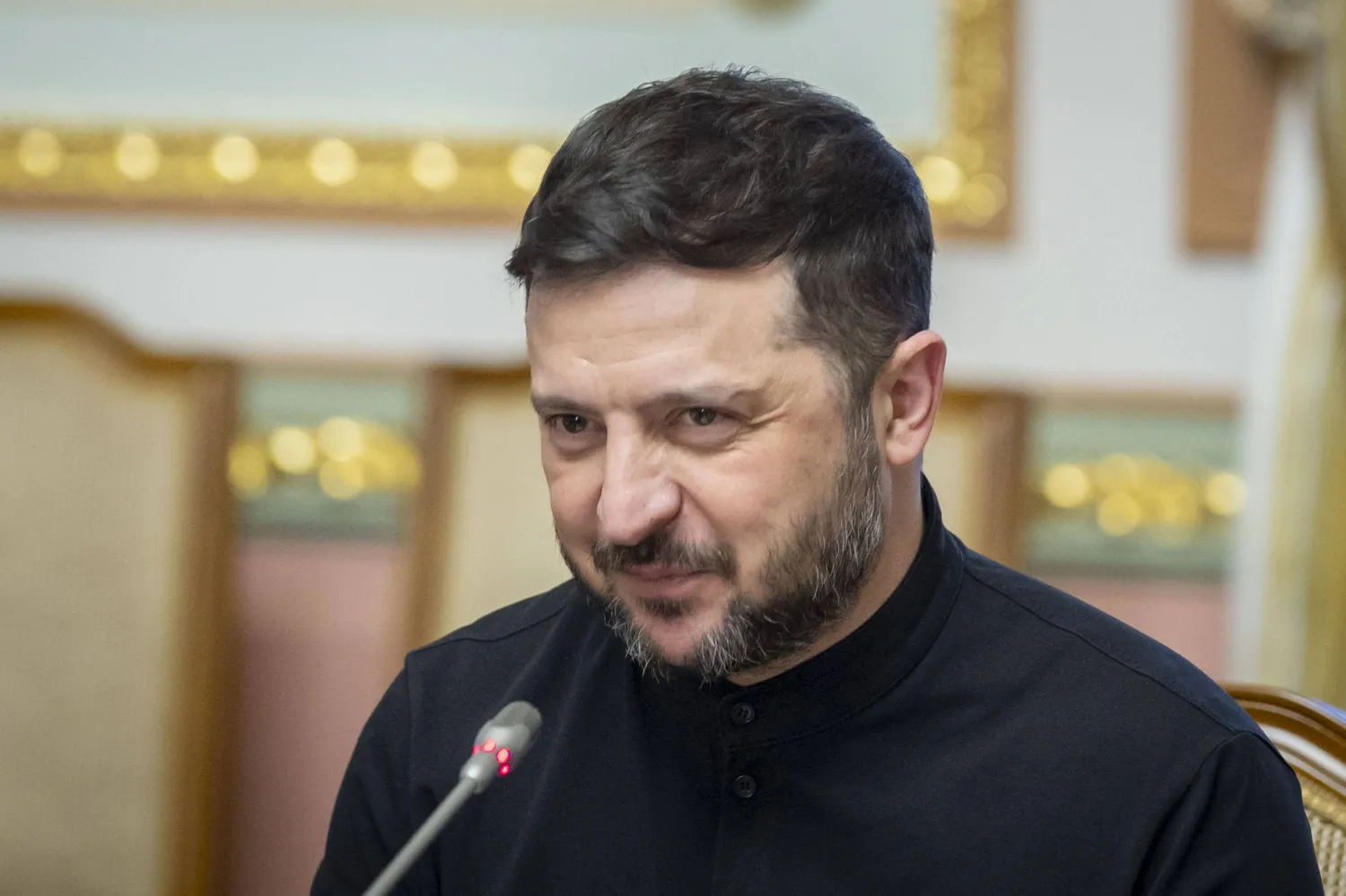 FILED - 16 January 2026, Ukraine, Kiev: Ukrainian President Volodymyr Zelenskiy speaks during talks with Czech Republic's President Petr Pavel at the Mariyinsky Presidential Palace in Kiev. Photo: Ukrainian Presidency/dpa 