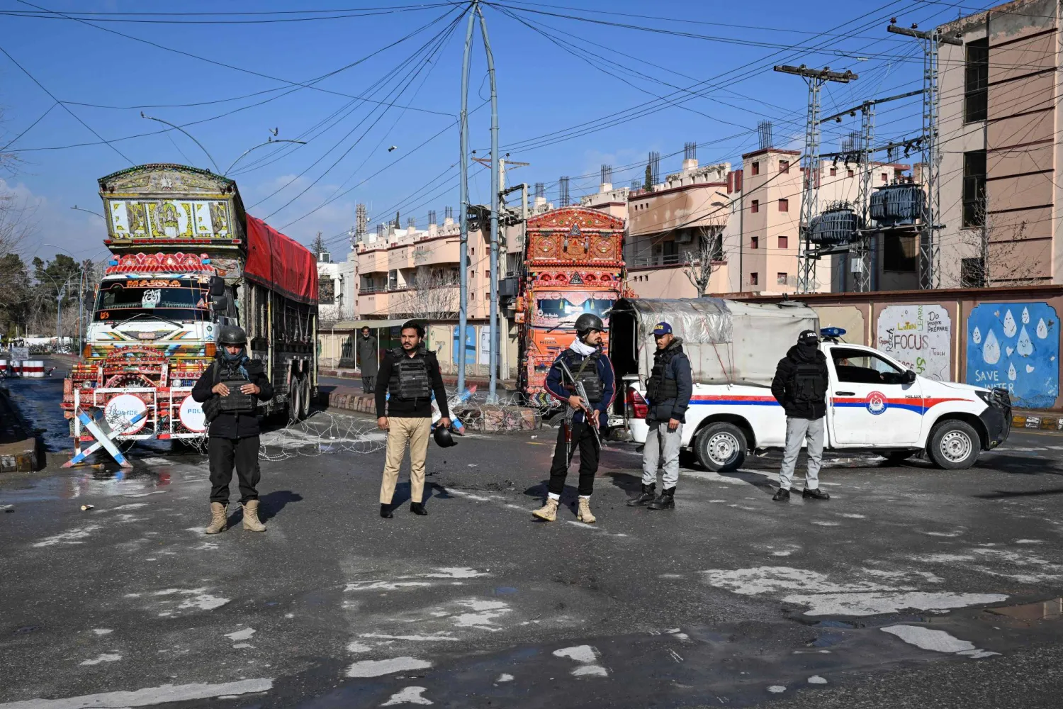 قوات أمن باكستانية موجودة في إقليم بلوشستان (أ.ف.ب)