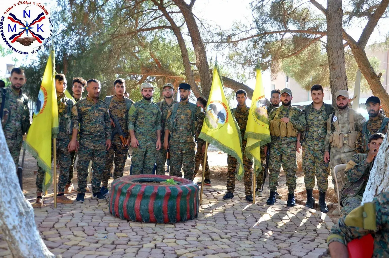 2019 yılında Haseke'de Süryani-Asuri Askeri Konseyi’nin kurulduğuna dair duyuru (Konseyin Facebook hesabı)