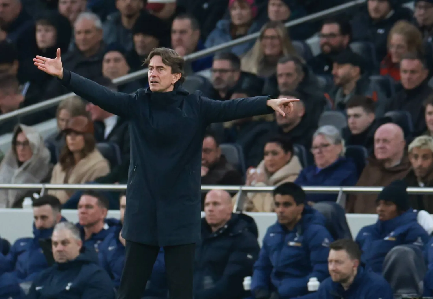 توماس فرانك المدير الفني لفريق توتنهام هوتسبير (إ.ب.أ)