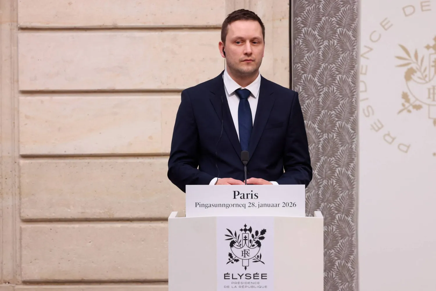 ينس فريدريك نيلسن رئيس وزراء غرينلاند (رويترز)