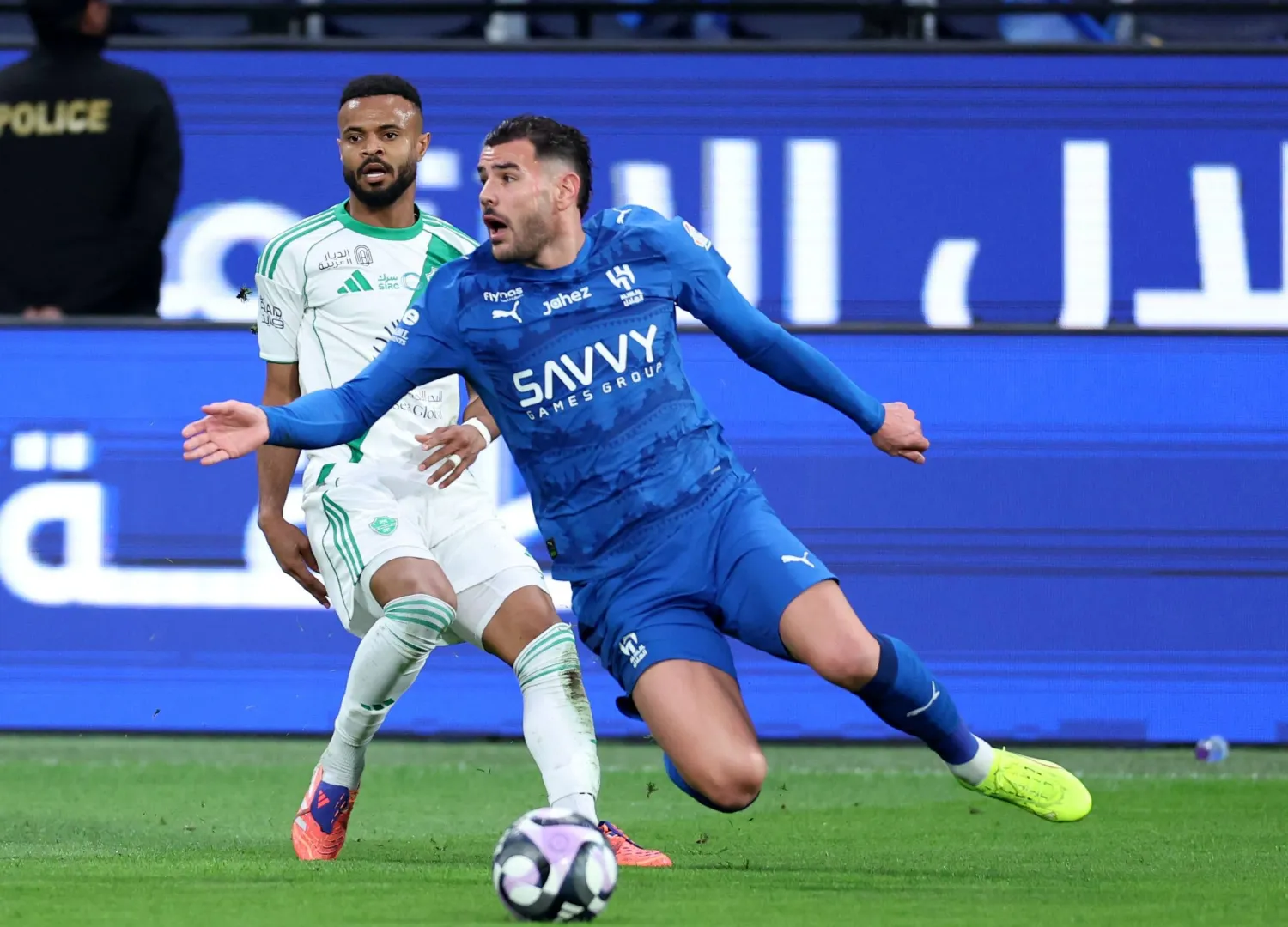 غابت الأهداف في قمة الهلال والأهلي (تصوير: مشعل القدير)