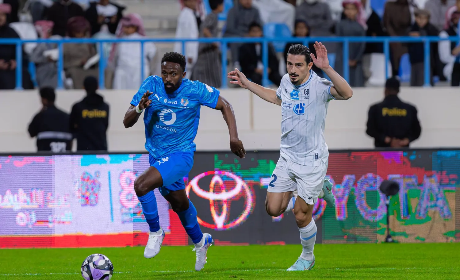 نيوم ظفر بنقطة التعادل أمام الأخدود (نادي نيوم)